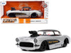 1957 Chevrolet Corvette "Mickey Thompson" Silver Metallic with Matt Black Top and Red Interior "Bigtime Muscle" Series 1/24