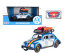 Motormax 1:24 Volkswagen Beetle Off Road Custom 1966 – White with Blue – Limited Edition