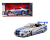 Jada 1:24 Brian’s 2002 Nissan Skyline GT-R34 – Silver – Fast & Furious