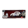 Star Wars R2-D2 with 1959 Volkswagen Drag Beetle 1:24 Die-Cast Vehicle & 2.5-Inch Figure – by Jada Toys
