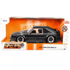 1:24 1989 Ford Mustang GT 5.0 Matt Black Metallic with Matt Black Hood "Bigtime Muscle"