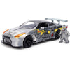 2009 Nissan GT-R (R35) W/Mechagodzilla Diecast Figure 1:24 Scale Diecast Model Car